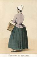 1850, costume feminin de Basse-Normandie, Costume de semaine.jpg